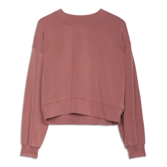 Lululemon Perfectly Oversized Cropped Crew Neck Softstream Limited edition color - Picture 1 of 12